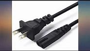 AC Power Cord Cable Compatible Xbox One S, Xbox One X Game Console, Sony PS4 PS3 PS2 Plays