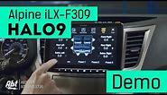 Alpine Halo 9 Floating Head Unit Demo/Overview - iLX F309