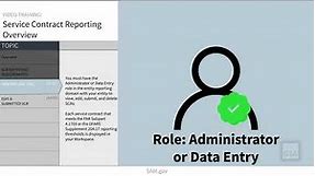Service Contract Reports (SCRs) Overview