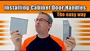 Installing Cabinet Doors Handles using templates - Ravinte template - The easy way