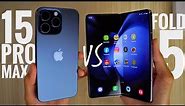 iPhone 15 Pro Max vs Samsung Z Fold 5 - SPEED TEST! Too close! 🔥