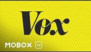 Vox Media Animated Logo - After Effects Tutorial
