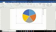 How to illustrate fractions in pie chart using MS Word