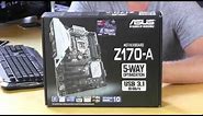 ASUS Z170-A Motherboard Unboxing & Overview