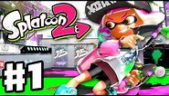 Splatoon 2 - Gameplay Walkthrough Part 1 - Turf War Multiplayer! Single Player! (Nintendo Switch)