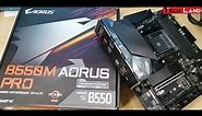 B550M Aorus Pro Gigabyte AMD Motherboard Unboxing with Digital VRM Solution | Tech Land