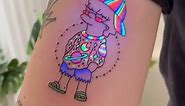 Girl Creates UV Tattoos