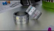 Digital led futuristic ring clock - Rotating finger ring watches