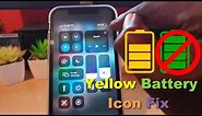 iPhone Yellow Battery Icon Fix
