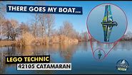 There goes my boat... LEGO Technic 42105 Catamaran test & review
