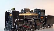The steam locomotive of a papercraft C57形式蒸気機関車