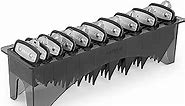 Yinke for 10 Pcs Clipper Guards Set with A Holder, Hair Clipper Guards for Senior Clippers with Metal Clip, 10 Cutting Lengths from 1/16” to 1” (1.5-25mm), Fits Most Size Clippers