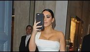 Kim Kardashian Exposes Spanx in Super High-Slit Dress at the Opera of Rome