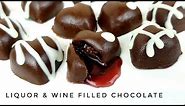 Liquor and Wine Filled Chocolate | Filled Chocolates (gift idea)