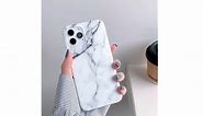 ooooops white marble phone case for iPhone 12 series