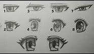 How to Draw ANIME EYES Step by Step | Slow Tutorial for Beginners (No time lapse)