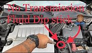 Toyota Camry Transmission Fluid Location (2008) 3.5 Liter V6 Engine (No Dip Stick)