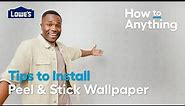 How To Apply Peel and Stick Wallpaper | How to Anything