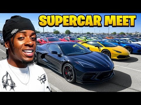 STRAIGHT PIPED C8 CORVETTE Z06 CUTTING UP to a Supercar Meet! (INSANE F1 SOUND) Miami Supercars POV