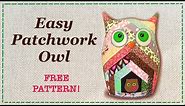 Easy Patchwork Owl || FREE PATTERN || Full Tutorial with Lisa Pay