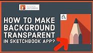 How to Make Background Transparent in Sketchbook App 2023?