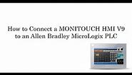 How to Connect a MONITOUCH V9 HMI to an Allen Bradley MicroLogix PLC