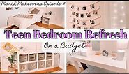TEEN BEDROOM GLOW-UP // Super budget friendly teen room makeover using Amazon finds
