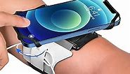 VUP Running Armband 360°Rotatable for iPhone 14/13/Pro Max/Pro/Mini/12/11/SE/Xs/XR/X/8/7/Plus, Fits All 4-6.7 Inch Smartphones, with Key Holder Phone Armband for Running Hiking Biking (Sliver)