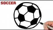 How to Draw a Soccer Ball Easy