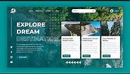 Design a Travel Landing Page Template Using HTML and CSS