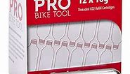 Pro Bike Tool 16g Co2 Cartridges - Threaded, Fast Tire Inflation for Road, MTB, Cyclocross, Gravel, Hybrid, Commuter Bikes - Durable, Portable, Essential for On-The-go Repairs