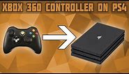 How to Use an Xbox 360 Controller on PS4! Connect and Xbox 360 Controller on PS4! Xbox Controller PS