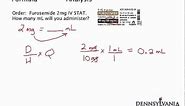 Dose Conversion #1 - mg to mL Using Label
