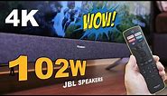 Hisense Tornado TV Sound By JBL 55 inch 4K smart TV (A73) with 102W Speaker