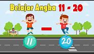 Belajar angka 11 sampai 20 Bahasa Inggris dan Indonesia | Video Edukasi