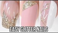 5 EASY Glitter Nail Ideas | Part 3-Gold Glitter