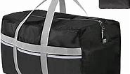 Extra Large Duffle Bag Lightweight, 96L Travel Duffel Bag Foldable for Men Women, Waterproof & Durable(BLACK)