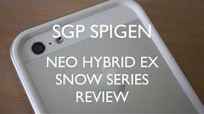 SGP SPIGEN Neo Hybrid EX SNOW SERIES for iPhone 5 Review (SATIN SILVER)