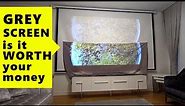 Grey Projector Screens vs White ( Cheapest Ambient Light Rejection )