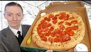Papa John's NEW Cheesy Calzone Stuffed Crust Pizza Review!