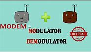 Modem - What is a modem | How Does Modem work | modulation | modulator | what is modem