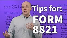Quick Tips | Filling Out IRS Form 8821: Tax Information Authorization