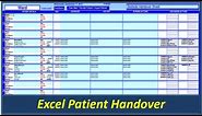 Patient Handover - Excel VBA - Clinical Handover