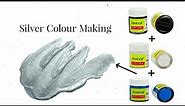 How to make Silver Colour | Acrylic Colour Mixing | Almin Creatives