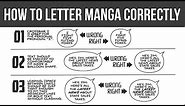The Art Of Lettering: How To ADD TEXT To Speech Bubbles In Comics And Manga