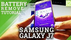 How to Open Back Cover and Remove Battery from SAMSUNG Galaxy J7 (2016)