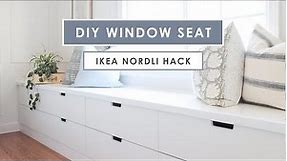 DIY Window Seat with Ikea Nordli Hack