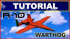 Origami Airplanes - Tutorial of the A-10 "Warthog" with no cuts and no glue