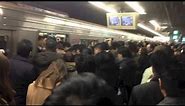 Japan rush hour train station (Umeda Station / Osaka)