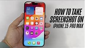 iPhone 15 / 15 Pro / Max How to take Screenshot ( 3 Super New Ways)